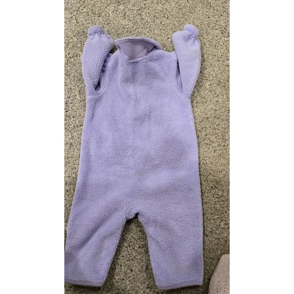 Disney Baby Winnie Pooh Lavender Sherpa Fleece One Piece 6M Vintage Style